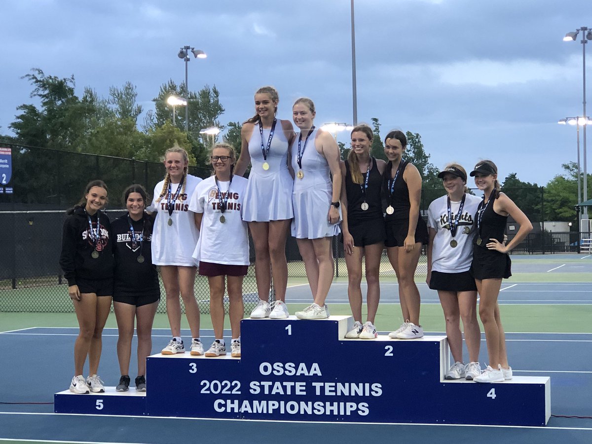 byngschools's tweet photo. This weekend at State Tennis Hope and Harmoni Moore brought home 3rd place in Class 4A #2 Doubles!  #byngpride https://t.co/7kBudwHhe8