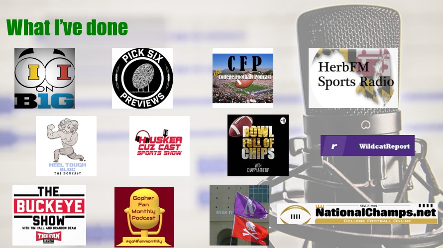ChappyCFB's tweet photo. 🚨 🏈ANYONE looking for a #CollegeFootball #Podcast Guest, please consider having me on. A lot of experience, knowledge, and fun. See the visual resume below, and please consider. Those who follow me, back me up! DM me🏈🎙️😎

@EyesOnB1G @LateKickJosh @ralphDrussoAP #CFB22 https://t.co/qvxCFrWdYV