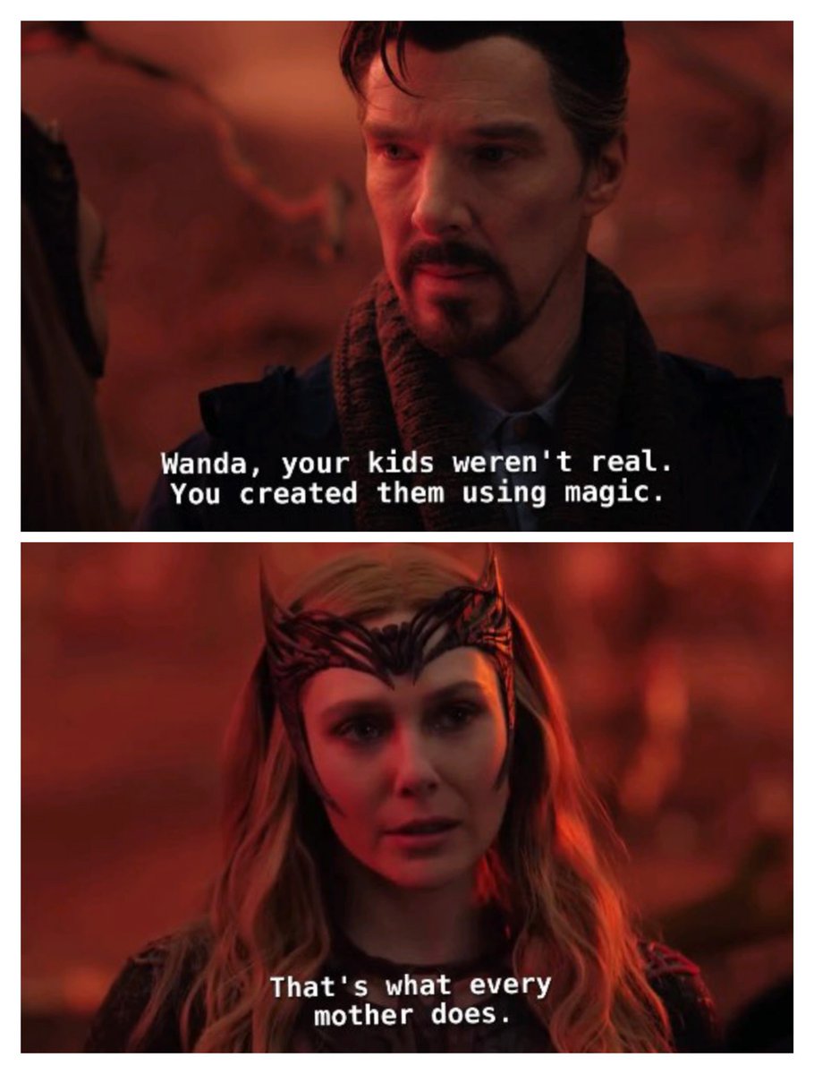 SundarYogapriya's tweet photo. #MothersDay so here’s Wanda as a mother❤️
#DoctorStrange #MultiversOfMadness https://t.co/NiO5vx8TU8