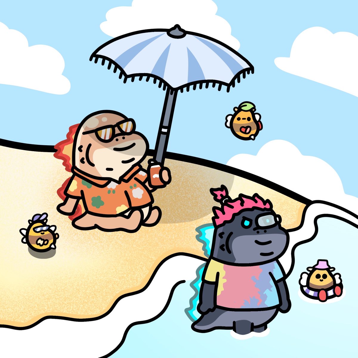 Suns out buns out 🍑

Beens &amp; <a href="/ChubbyJiras/">Chubby Little Jiras</a> are getting their tan on at the beach today 🏖 

Thanks to the Jiras we’re giving away:
5 x Chubby Lists for <a href="/ChubbyJiras/">Chubby Little Jiras</a> 
5 x BuzzLists for <a href="/bumblebeenies/">Bumble Beens 🐝 MINT LIVE</a> 

To enter: Comment your favourite beach activity and RT 🤍