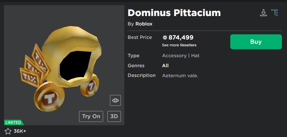 RBXNews on X: Two new Dominus hats have just been published to the  Marketplace by Roblox.  / X