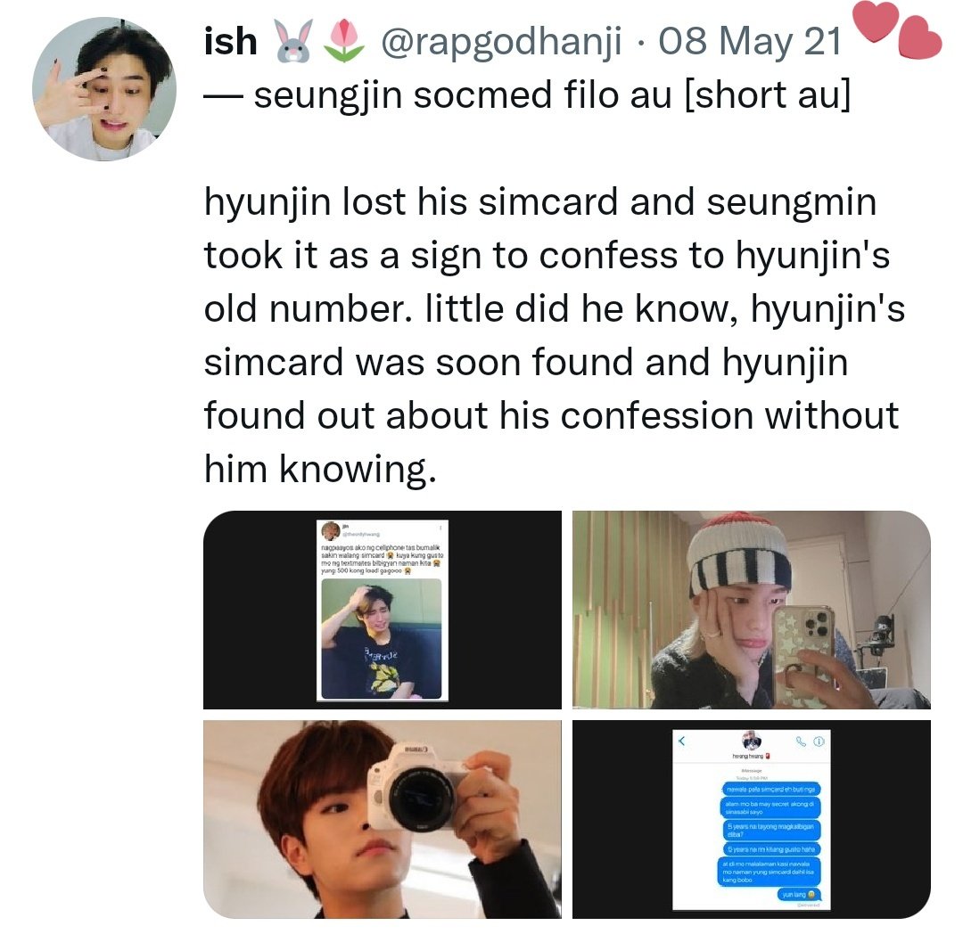 rapgodhanji's tweet photo. happy 1 year of writing user rapgodhanji !!! 🐰🌷💗 https://t.co/q4vmSosvTf