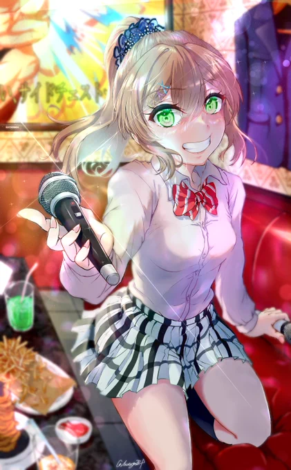#松永依織 #いおりんあーと #イラスト 「ねぇ、一緒に歌おう?」 