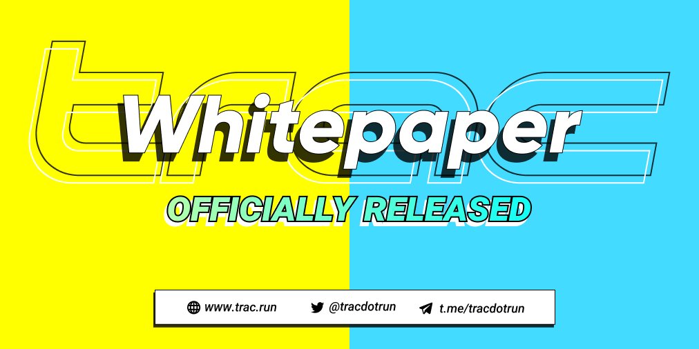 airdropradar_io's tweet photo. We are proud to announce that TRAC's Whitepaper is now out for everyone to to read. See TRAC's blueprint about our #move2earn App👟 gamification 🏃integrated with #fitness and health App🏁

See TRAC whitepaper 📘👉🏻 https://t.co/5LqxDuPwtD

#TRAC #MoveToEarn #Whitepaper #BSCGem https://t.co/1uysy9pwJ3