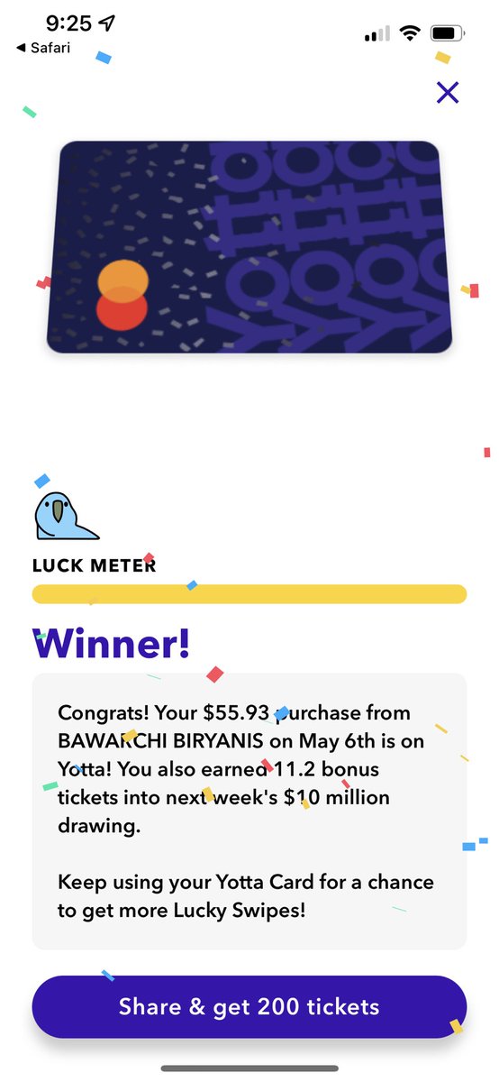ConnorC_NFT's tweet photo. Got my $56 meal for FREE! Thanks to @YottaSavings https://t.co/15la5AMeCy