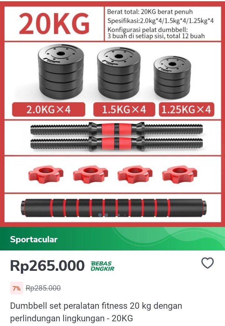 KomputerSola's tweet photo. #barbel #sports #murahbanget #olahraga #gym #fitness #indonesia #gratisongkir #cashback #tokopedia

20kg Klik 👇👇👇
https://t.co/q2LyDvPlU1 https://t.co/VxienZKamz