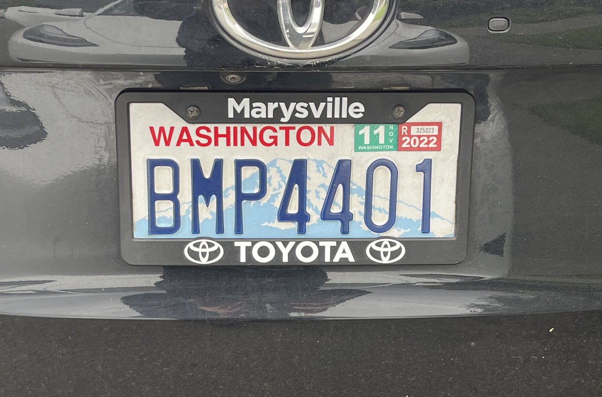 Jealous of people who get free vanity plates.