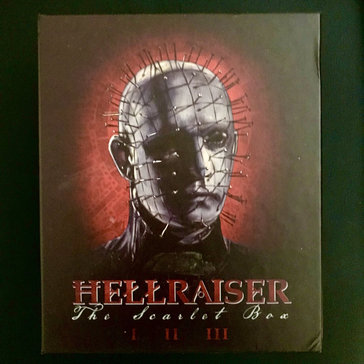 AaronMento's tweet photo. I am both repulsed and inspired by every moment in these movies. Yes even Part III, which on some days is my favorite 👀 #Hellraiser #TheScarletBox https://t.co/ZwH4c0vprg