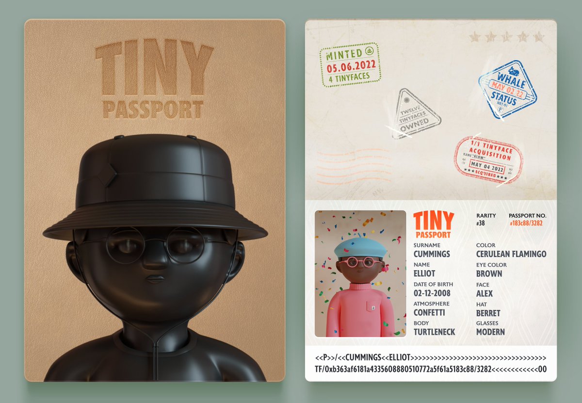 Weekend design session exploring unique ways that #NFT collections, like <a href="/TinyFacesNFT/">TinyFaces NFT 👦🏼👨🏾👩🏻</a>, could be displayed, along with ’stamps’ to commemorate milestones.