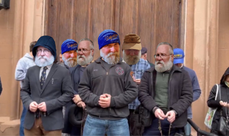 ArmchairPhilo13's tweet photo. @TaylorRMarshall We need more Freds out this Sunday to protect the Churches. @FredSimonTLM https://t.co/mkyB460VHn