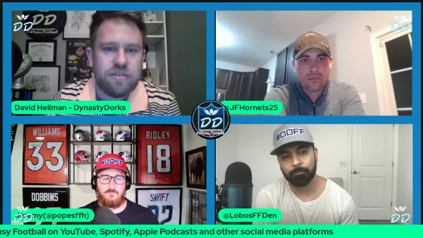 TheIDPTipster's tweet photo. 🗣️Hey #FantasyFootball Fans!
🔥@DynastyDorks ✔️#NFLDraft202 #RookieRankings #NFLDraftWinners #NFLDraftGrades #NFLDraftLosers #FantasyFootball #NFL #NFLTwitter
🎙️2022 #NFLDraft Winners and Losers with @JFHornets25, @PopesFFH, & @LobosFFDen
📺HotLink... https://t.co/2qeL1F3udh https://t.co/KSO0hfxQKs