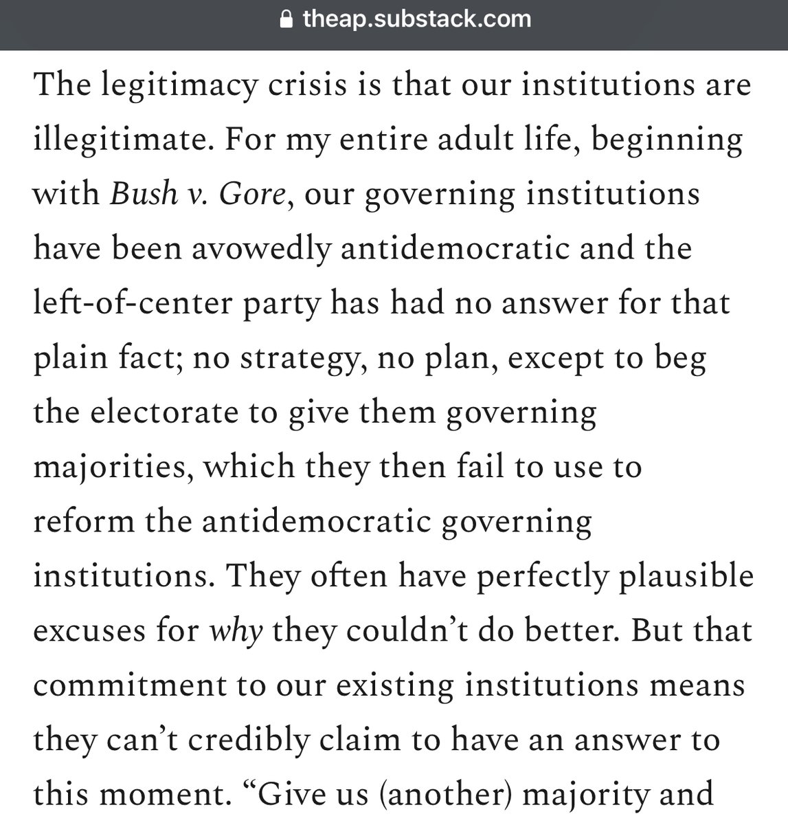tyschalter's tweet photo. Washington types need to wrap their heads around the idea that nobody under 40 has ever seen The System Work https://t.co/Xd3pS1lli3 https://t.co/AtExRKjcli