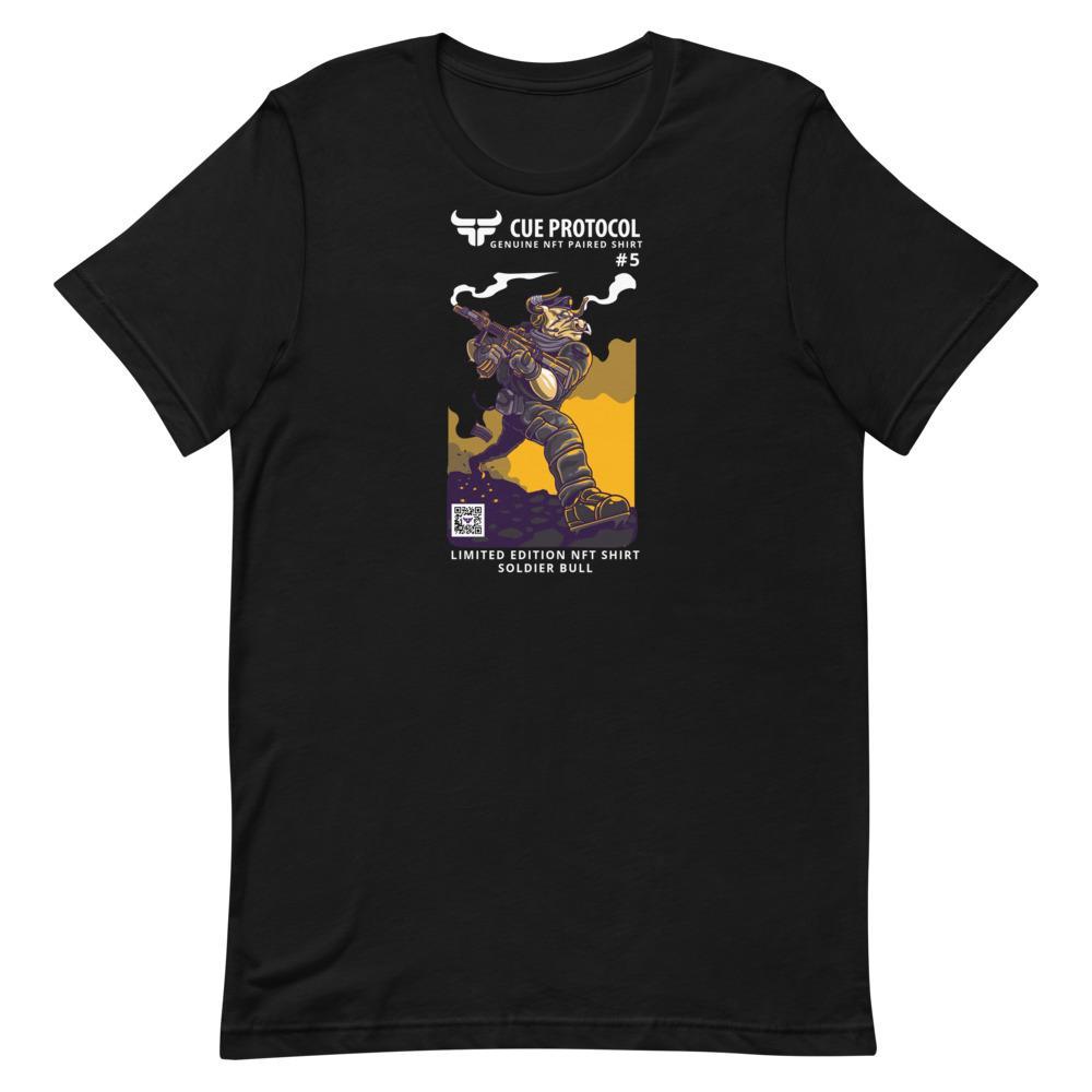 BitcoinWardrobe's tweet photo. Are you ready for today’s @CueProtocol merchandise! order this Bull Soldier NFT paired t-shirt right now! 😎😎
Only at https://t.co/CHjv1Tk8aV
#cue #cuex #cueprotocol #defi #bsc #binance https://t.co/xIjxWKUnV1