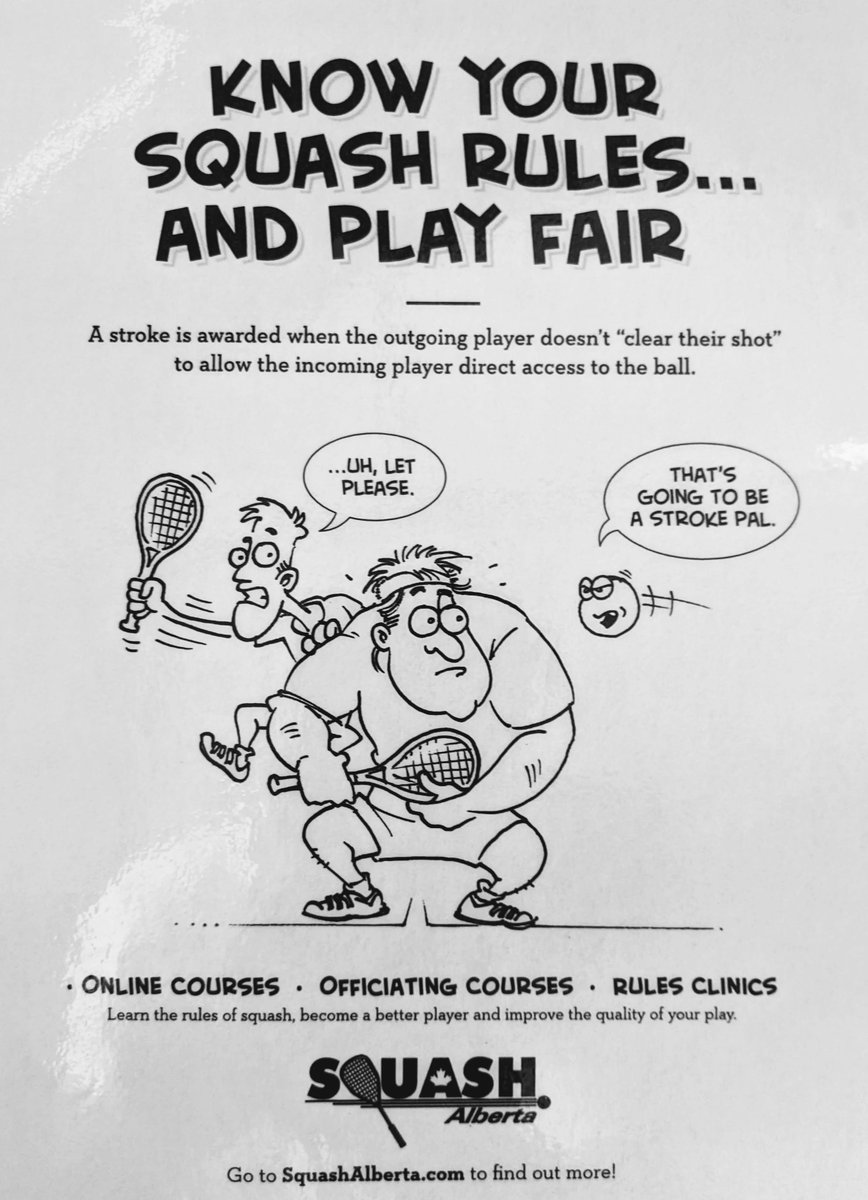 SquashNation's tweet photo. #squash #squashadvice #stroke #officiating #rules #courses #squashalberta https://t.co/6PE0ZNb5Uz https://t.co/V1dqszIVIE