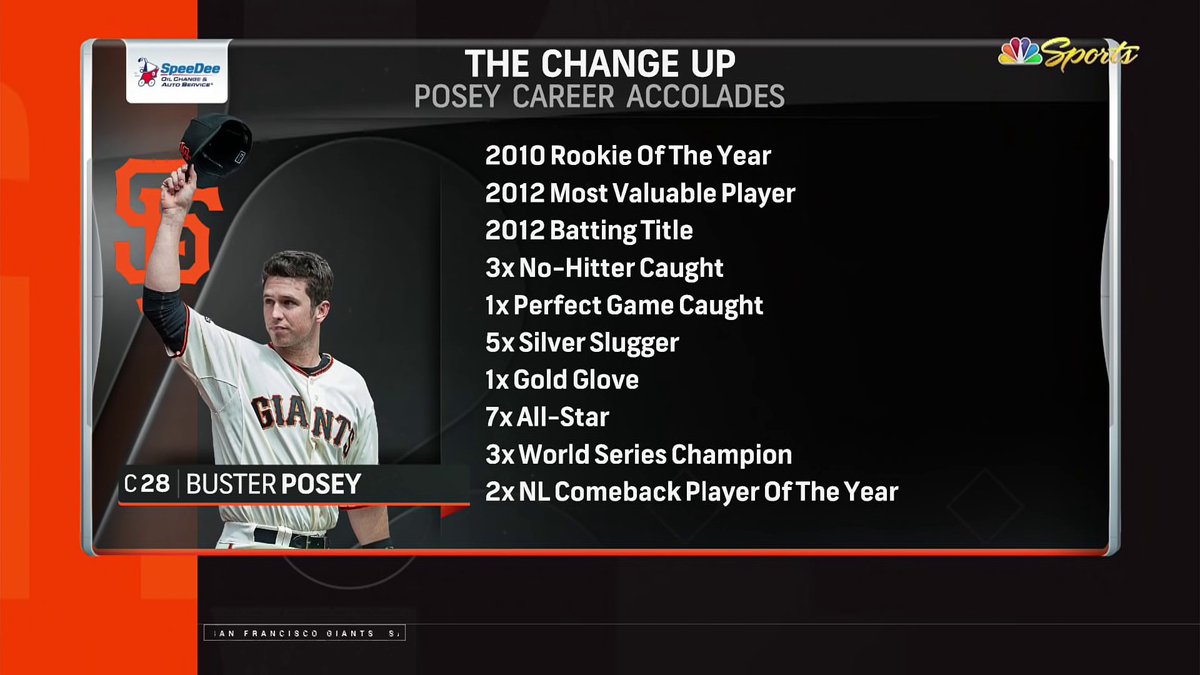 NBCSGiants's tweet photo. Quite the career 🏆 https://t.co/WW3X0qndpH
