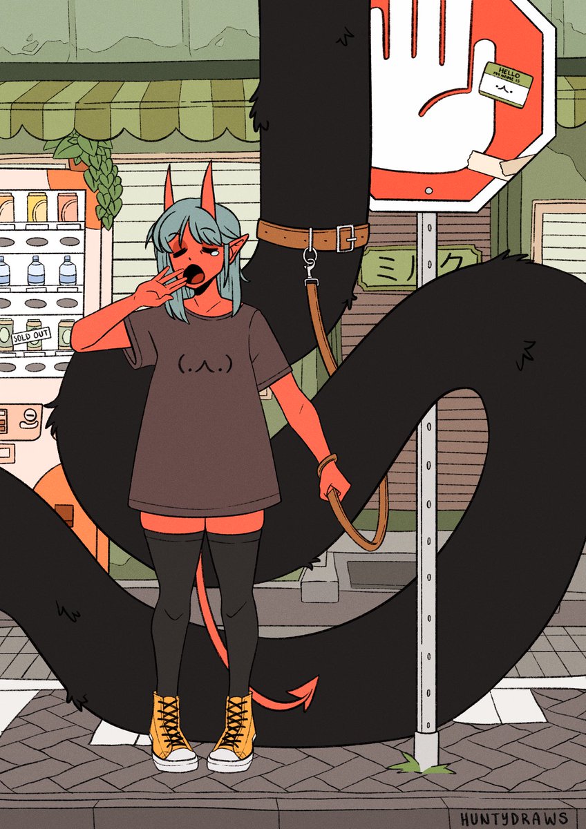 「Taking the dog for a walk 」|Jess ⚡のイラスト