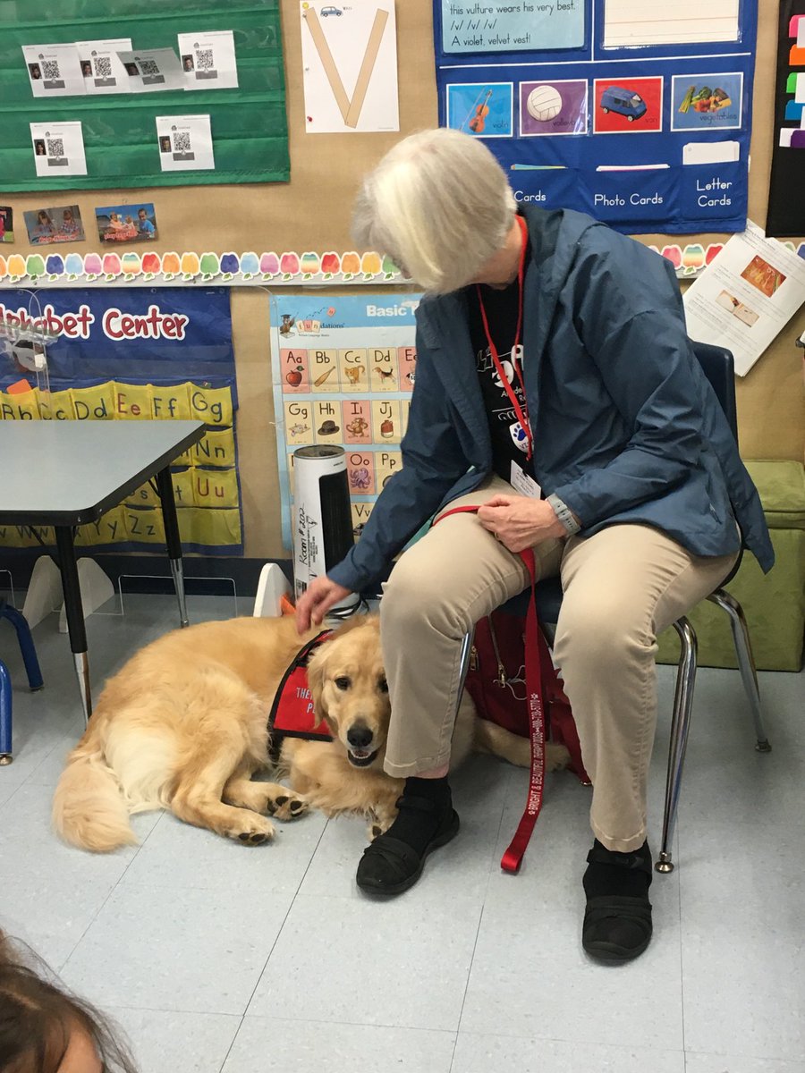 We visited with therapy dogs on BT Wellness Day!  Loved those dogs!  #beartavernpride