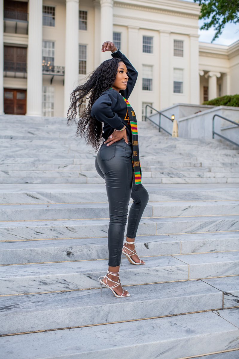 therealreance's tweet photo. proud to be an Alumna of my ole mother dear Alabama State 🥹💛🖤 https://t.co/cjl10V8BpU