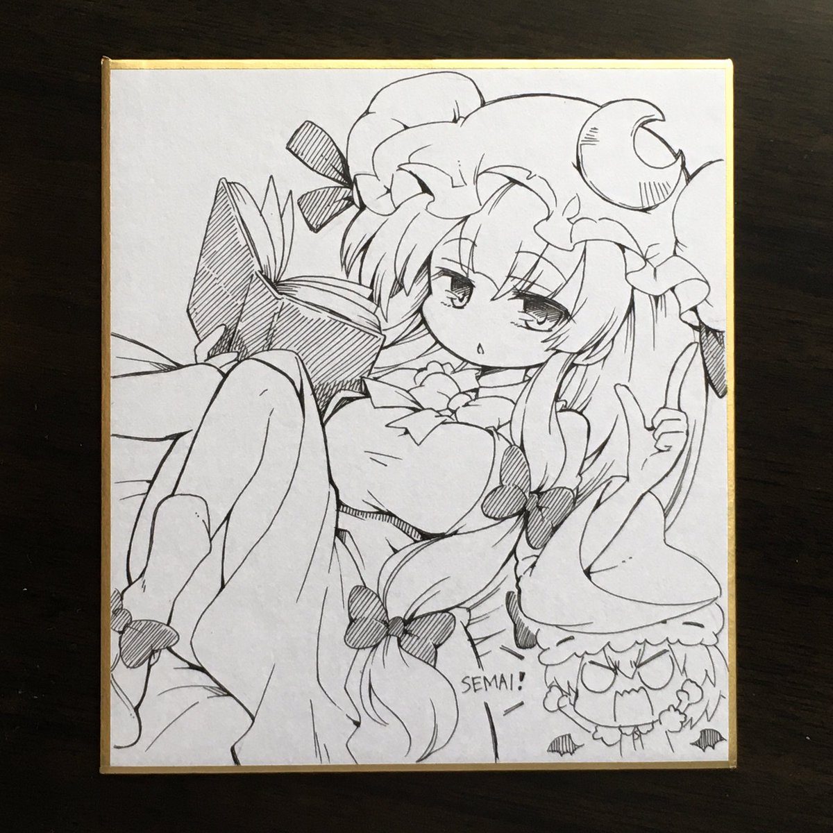 追加で描いたミニ色紙はこんな感じで
こちら一枚500円となりますがそれでも良いよ、なんて方がおられましたらどうぞよろしくお願いします 