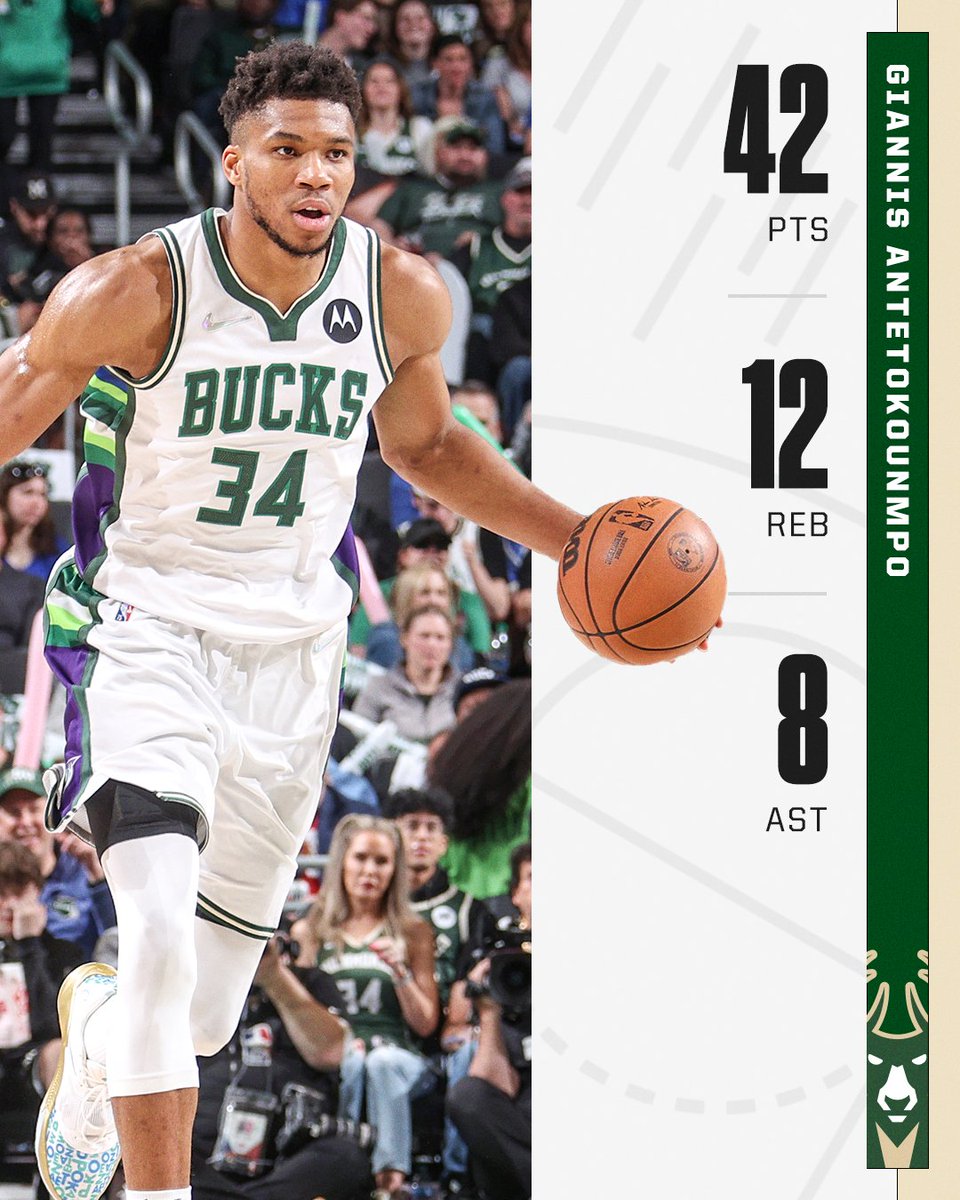 ESPNNBA's tweet photo. Giannis with the MONSTER performance to help Milwaukee in the Game 3 win 😤 https://t.co/Y6tJcD51x4