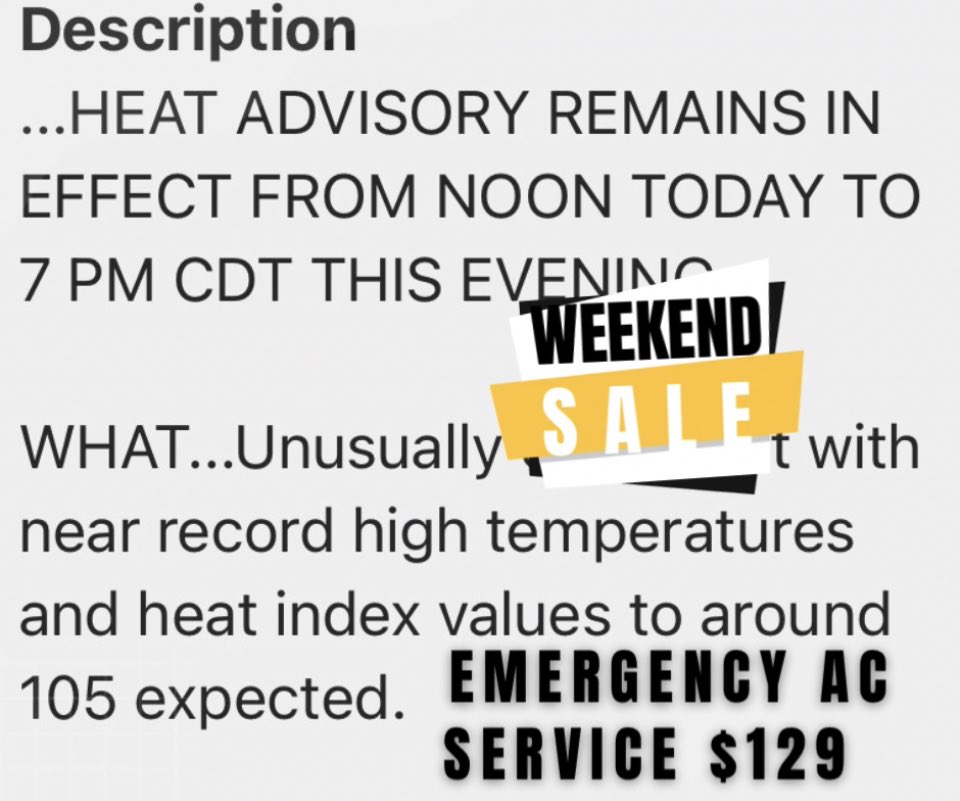 Neighbors1hvac's tweet photo. This weekend #ac service sale. We will come out for $129! https://t.co/a6i1skd7Jn