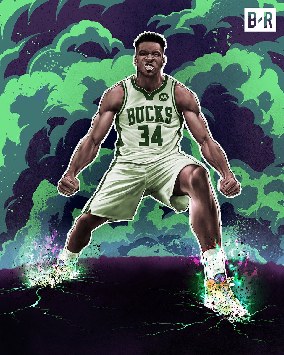 Bleacher Report on X: Giannis in the '95-'99 Bucks jersey.   / X