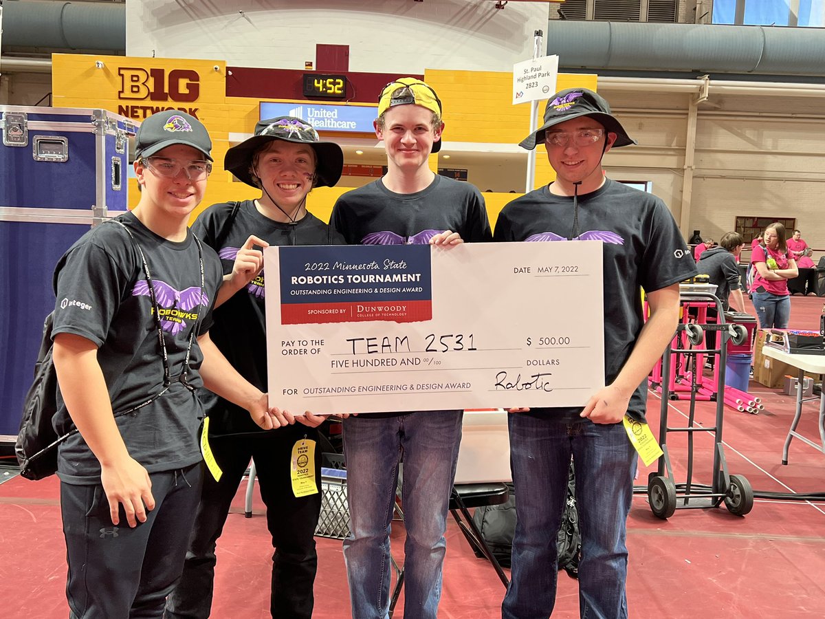 Finished the day with an engineering award from Dunwoody!