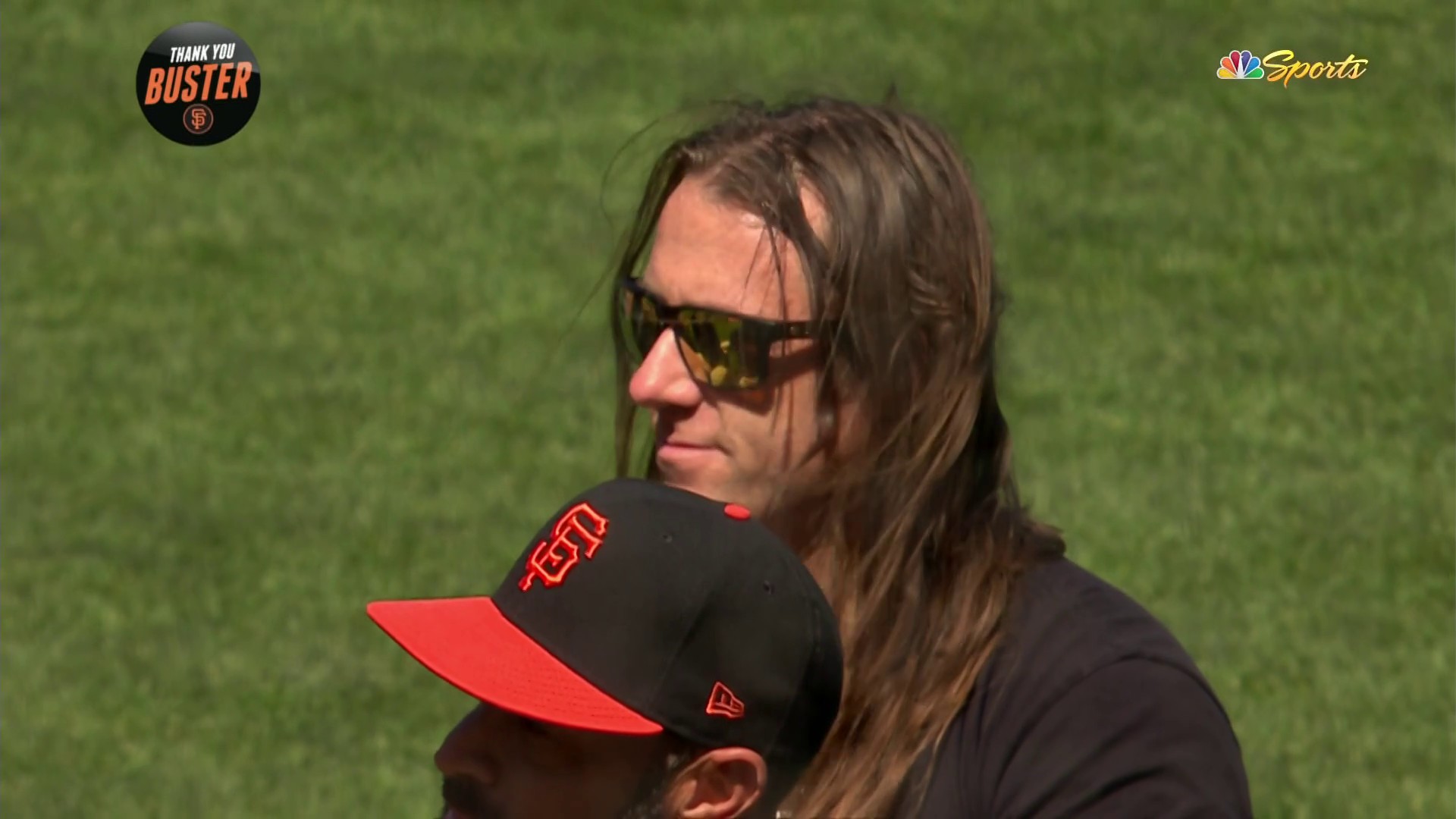 Alex Pavlovic on X: Brian Wilson came back for Buster Posey Day:   / X