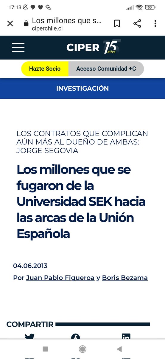 IsabelMezquita4's tweet photo. Jorge Segovia Bonet dueño del colegio Sek. Imputado en Chile entre otros hechos por el caso lucro en la educación superior y lavado de dinero que afectó a universidades entre ellas el "Sek" de dicho país. Fugado d la justicia chilena.
HILO https://t.co/SVKmeRxeRe
