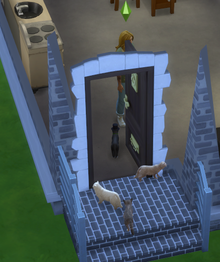 Jamlette_TTV's tweet photo. Sims 4 potential bug: The cat hangout lot trait literally just dumps multiple cats on you non stop and they walk straight into your property. My message to EA is please do not fix this, I quit my job for these cats https://t.co/n7FzoGyEyL