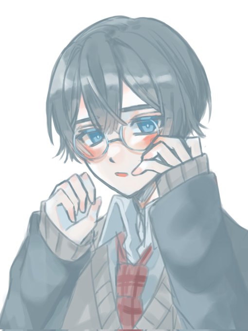 メガネ男子のtwitterイラスト検索結果 古い順