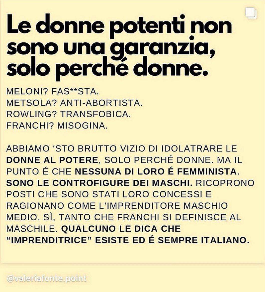DIANATOTO's tweet photo. Donne bulle #maschilismo #misoginia #elisabettafranchi #giorgiameloni #metsola #rowling #sessismo https://t.co/LtcBu4VehM