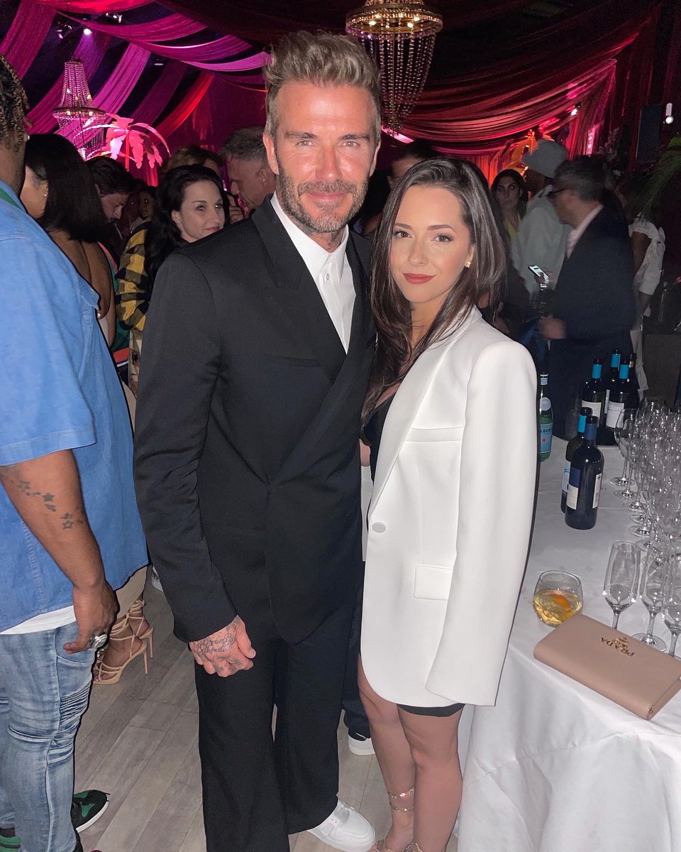 ThaliaOuimet's tweet photo. Incredible night 🤍🖤 thank you @isqiisi @AuthenticBrands @davidbeckham @JamieJSalter @f1miami @F1 https://t.co/CfO1zPZj79