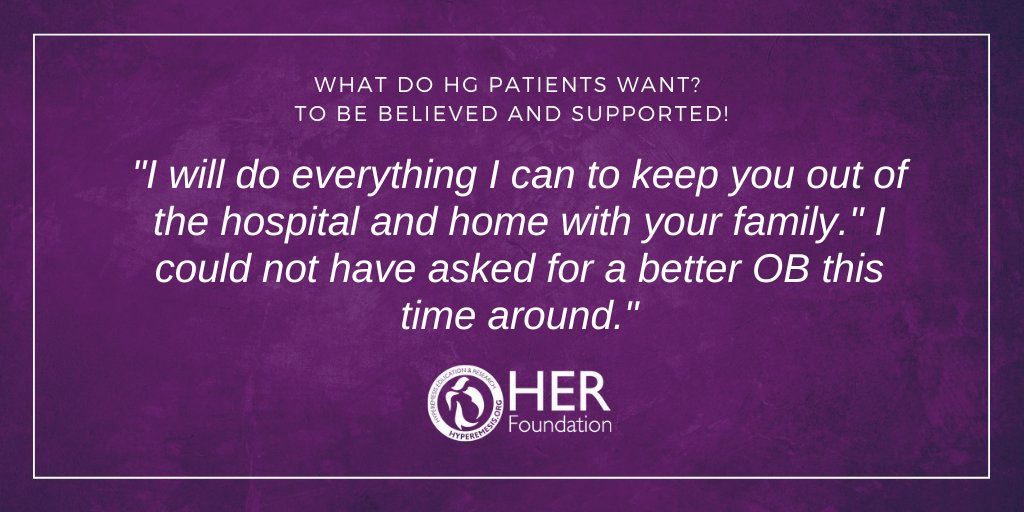HGmoms's tweet photo. What do HG Patients want? To be believed and supported!
"I will do everything I can to keep you out of the hospital and home with your family." I could not have asked for a better OB this time around."
#ACOG2022 #acog22 #hyperemesisgravidarum #PatientCare #compassionatecare https://t.co/yVTPNnYgMH