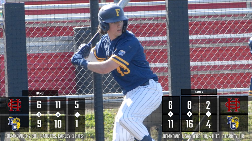 FCGrizAthletics's tweet photo. BB | @FCGrizBaseball is your HCAC regular season champions! A sweep of Hanover combined with losses from Rose-Hulman and Earlham today means #TeamGriz will head into the HCAC Tournament as the #1 seed! #d3baseball https://t.co/OSUx9tpwWB