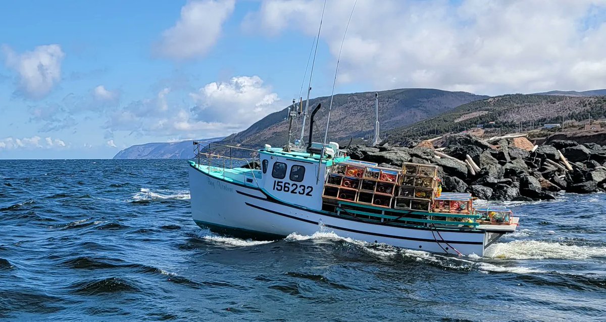 keepexploringCB's tweet photo. I always enjoy helping Tammy's cousin on setting day. It's what I look forward to every spring. Wishing all fishers a safe and prosperous season 🦞
#lobster #settingday #capebretonisland https://t.co/hvMUmakpsx