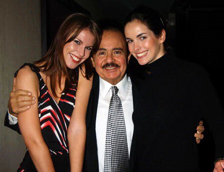 khashoggiat's tweet photo. Petrina Khashoggi with Octavia Khashoggi, and the father Adnan Khashoggi. https://t.co/RVlhJzYffw