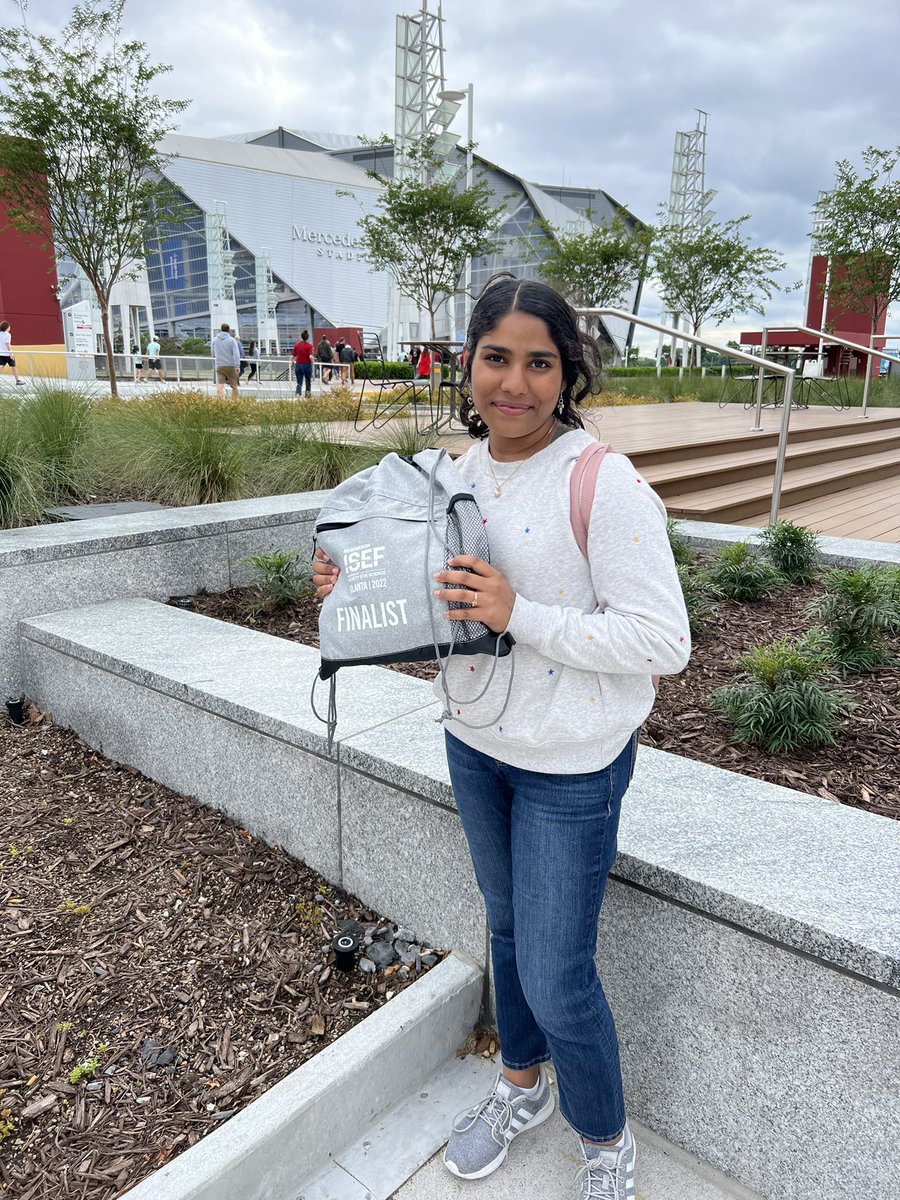 SChiruguru's tweet photo. Susanna Chiruguru representing Louisiana Region 5 Science and Engineering Fair at ISEF(International Science and Engineering Fair-2022) in Atlanta, GA. Praise be to God for this exciting opportunity. #LA5SEF #CPSB #LaGrangehigh #Chirugurus #RegeneronISEF #Societyforscience @LACUE https://t.co/bIYe3jNKyL