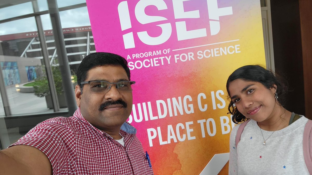 SChiruguru's tweet photo. Susanna Chiruguru representing Louisiana Region 5 Science and Engineering Fair at ISEF(International Science and Engineering Fair-2022) in Atlanta, GA. Praise be to God for this exciting opportunity. #LA5SEF #CPSB #LaGrangehigh #Chirugurus #RegeneronISEF #Societyforscience @LACUE https://t.co/bIYe3jNKyL