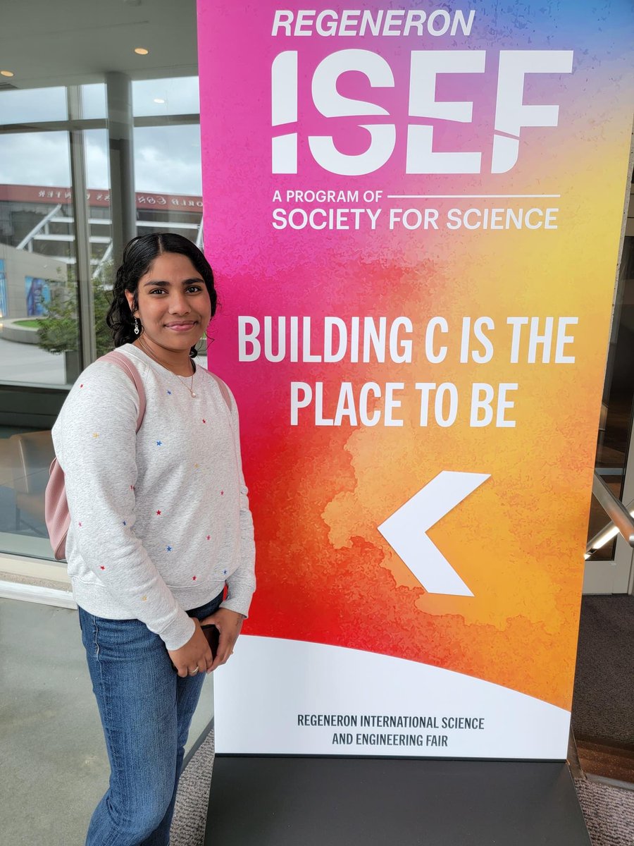 SChiruguru's tweet photo. Susanna Chiruguru representing Louisiana Region 5 Science and Engineering Fair at ISEF(International Science and Engineering Fair-2022) in Atlanta, GA. Praise be to God for this exciting opportunity. #LA5SEF #CPSB #LaGrangehigh #Chirugurus #RegeneronISEF #Societyforscience @LACUE https://t.co/bIYe3jNKyL