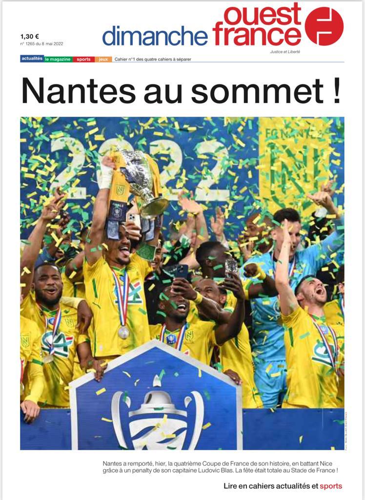 OFsports44's tweet photo. 🔰 22 ans plus tard, la Coupe de France est de nouveau nantaise🏆

#OGCNFCN #coupedefrance https://t.co/XFo55eXEuV