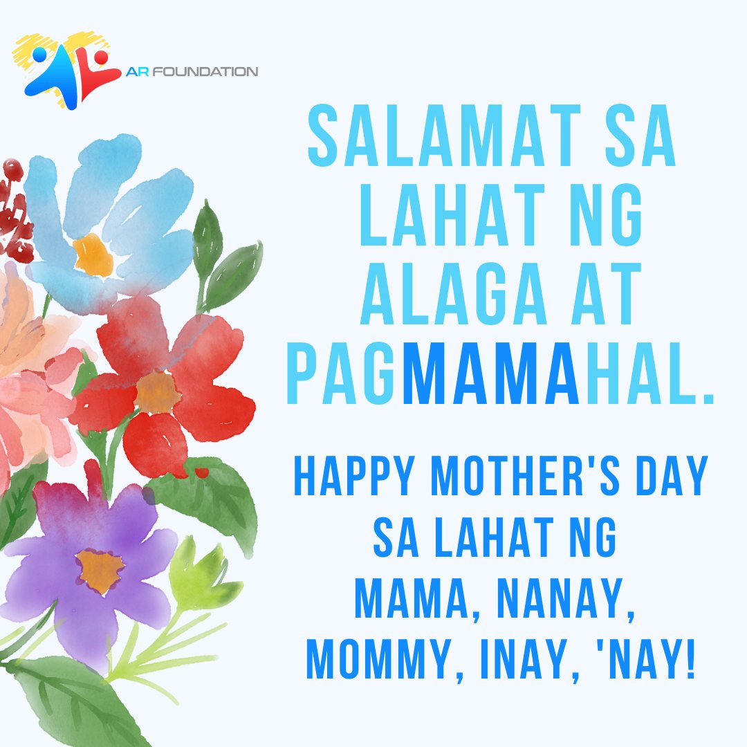 ARfoundationinc's tweet photo. Maraming maraming salamat po sa lahat ng alaga at pagMAMAhal niyo sa amin!

Happy Mother's Day sa lahat ng mga nanay sa buong mundo! https://t.co/y7aOutMhdZ