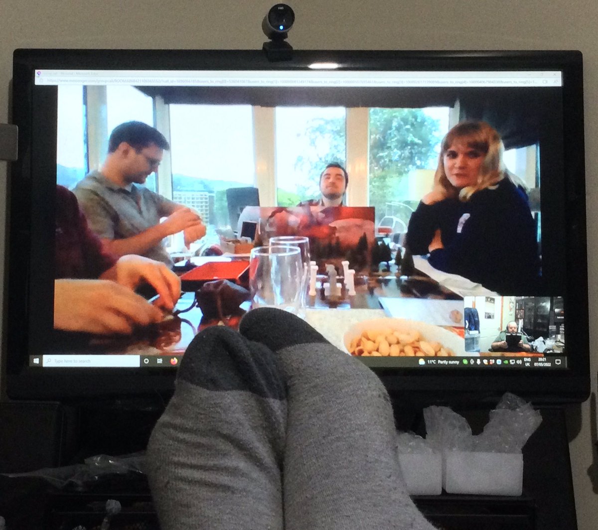 CthulhuPunk's tweet photo. Great session playing in an English Civil War era Lovecraftian D&amp;D game tonight with the honourable @DoctorNobody11 on DM duties. Joining online means I can put my feet up on the table. 
#DnD5e #Lovecraft https://t.co/U9hV1GCKM0