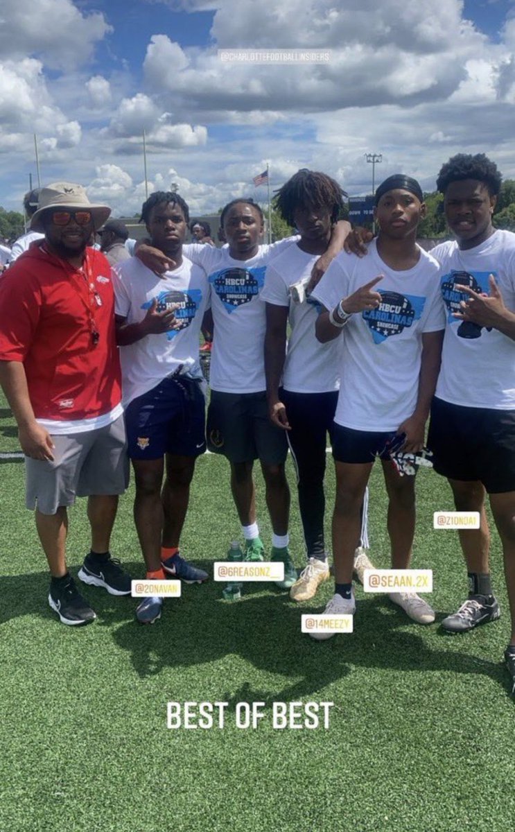 Want to give a big thanks to coach <a href="/pepman704/">Matt Morrow</a> and his team members at the hbcu showcase.God allowed me to go out there and compete and leave in the top 5 receivers in the camp. <a href="/SouthViewFB/">South View Football</a> <a href="/southviewsports/">South View Athletics</a>