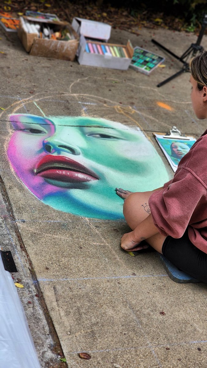 MystryGAB's tweet photo. #DecaturArtsFestival #chalkart #streetart https://t.co/4JIFk2Prtx