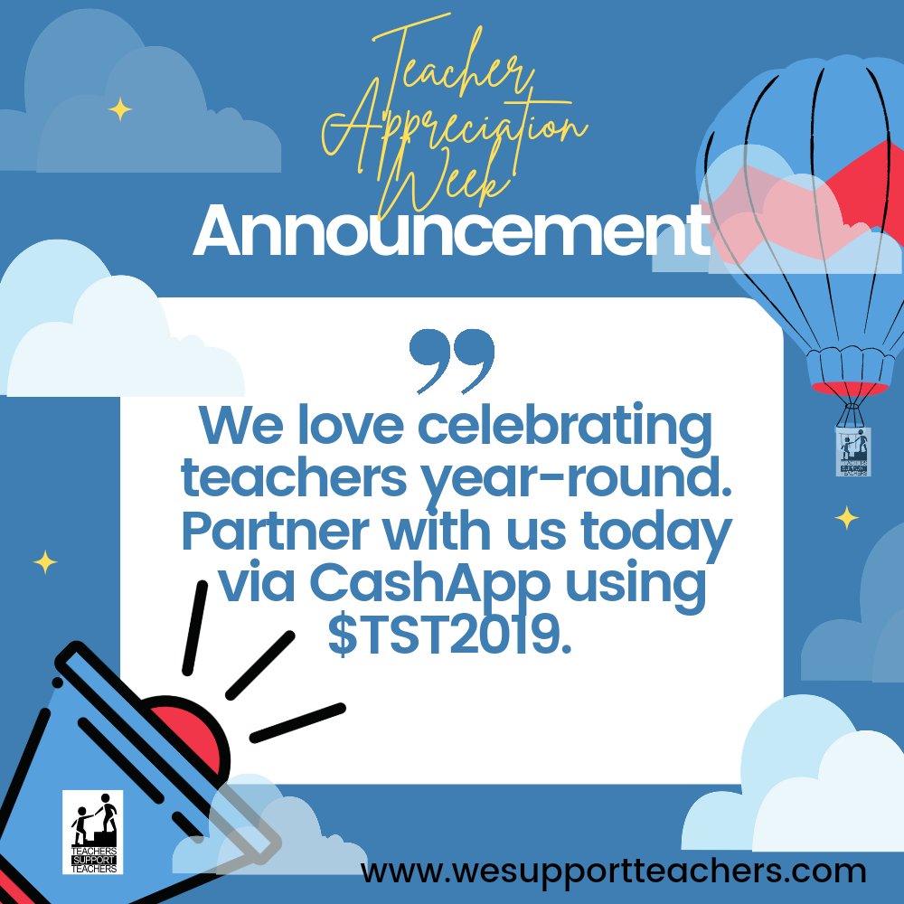 We believe #TeacherAppreciationWeek should happen #monthly and we are #doingourbest to ensure it is so! 

#teachertwitter #retweet #TeacherAppreciationWeek2022 #TeacherThings #TeacherAppreciation #Teach #Teacher