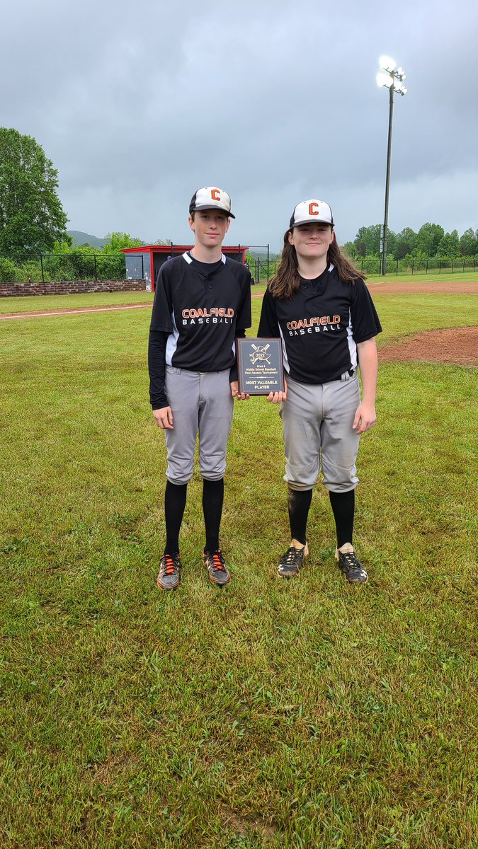 gregadd3's tweet photo. Tournament Co-MVPs are Waylon Burgess and Jackson Treece. #CMSBaseball https://t.co/6WO55XWyGY