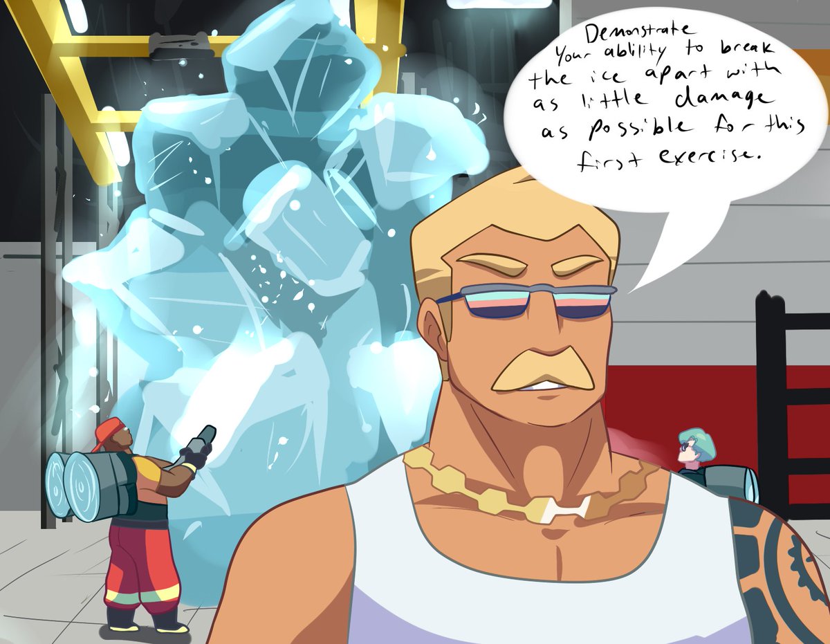 Ignis: Demonstrate your ability to break the ice apart with as little damage as possible for this fist exercise.