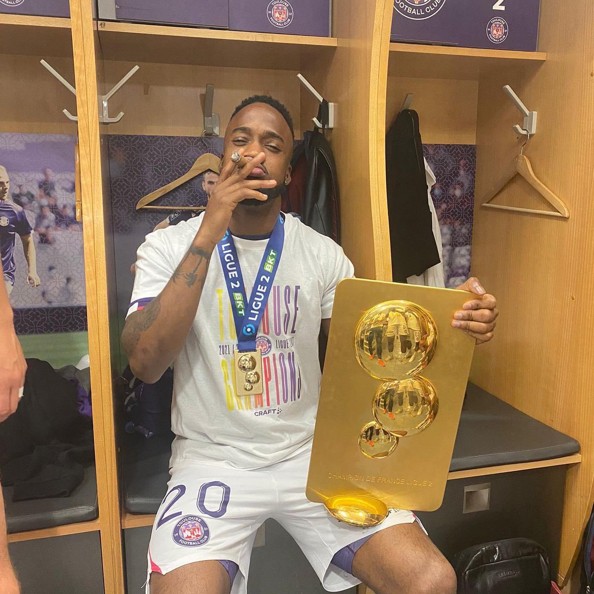 golfoundationja's tweet photo. Congratulations to our ambassador Junior Flemmings and his team @ToulouseFC on lifting the @Ligue2BKT title. 

Flemmings will play in the @Ligue1UberEats next season.
#GameofLifeFoundation
#CharityGames2023
#Ambassadors #Impact #JF20 https://t.co/cwQBCzYGmS