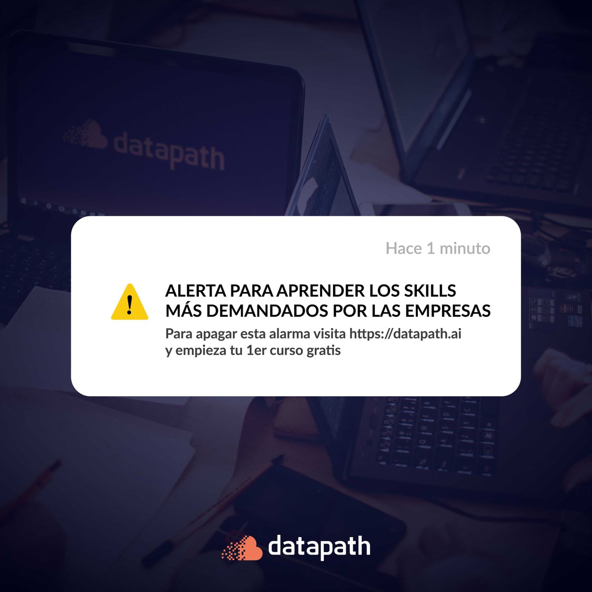 datapath_ai's tweet photo. ❌ 𝐀𝐋𝐄𝐑𝐓𝐀 𝐃𝐄 𝐄𝐌𝐄𝐑𝐆𝐄𝐍𝐂𝐈𝐀

¿Sabes cúales son los Skills más demandados por las empresas? 
Visíta nuestra web y obtén uno de ellos con tu Primer Curso 𝐆𝐑𝐀𝐓𝐈𝐒.

Ingresa👇:
https://t.co/2EnQ7arSPw https://t.co/5MmPKs9b14
